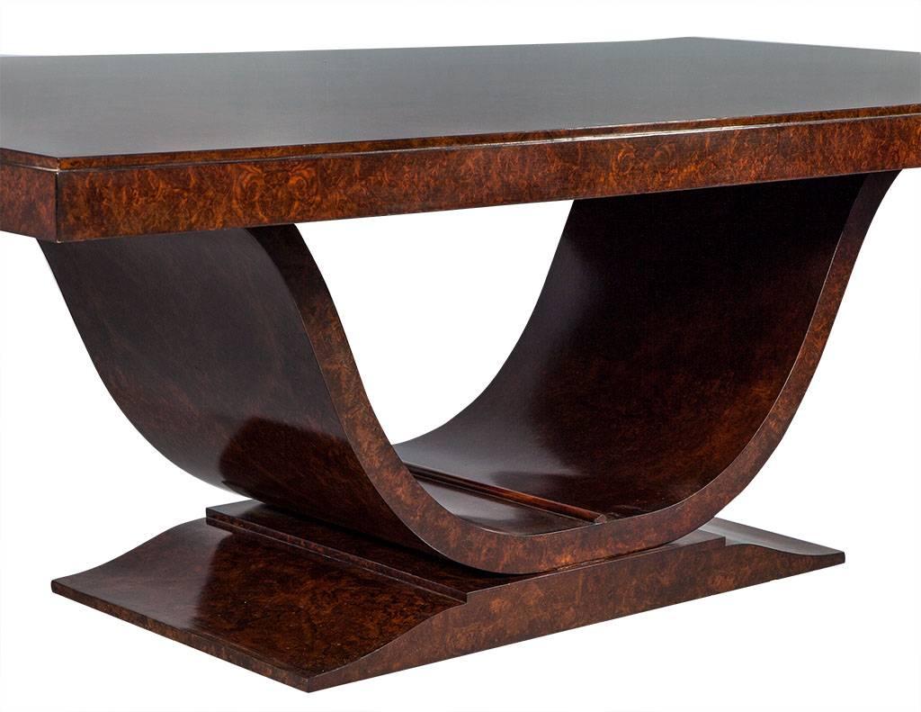 Burled Walnut Art Deco Inspired Dining Table by Aerin Lauder 3