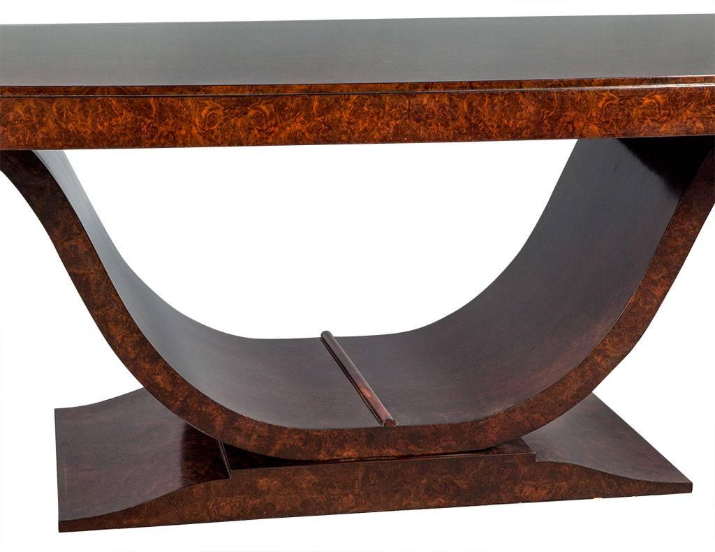 Burled Walnut Art Deco Inspired Dining Table by Aerin Lauder 4