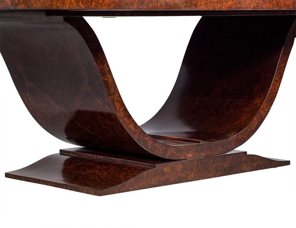 Burled Walnut Art Deco Inspired Dining Table by Aerin Lauder 1