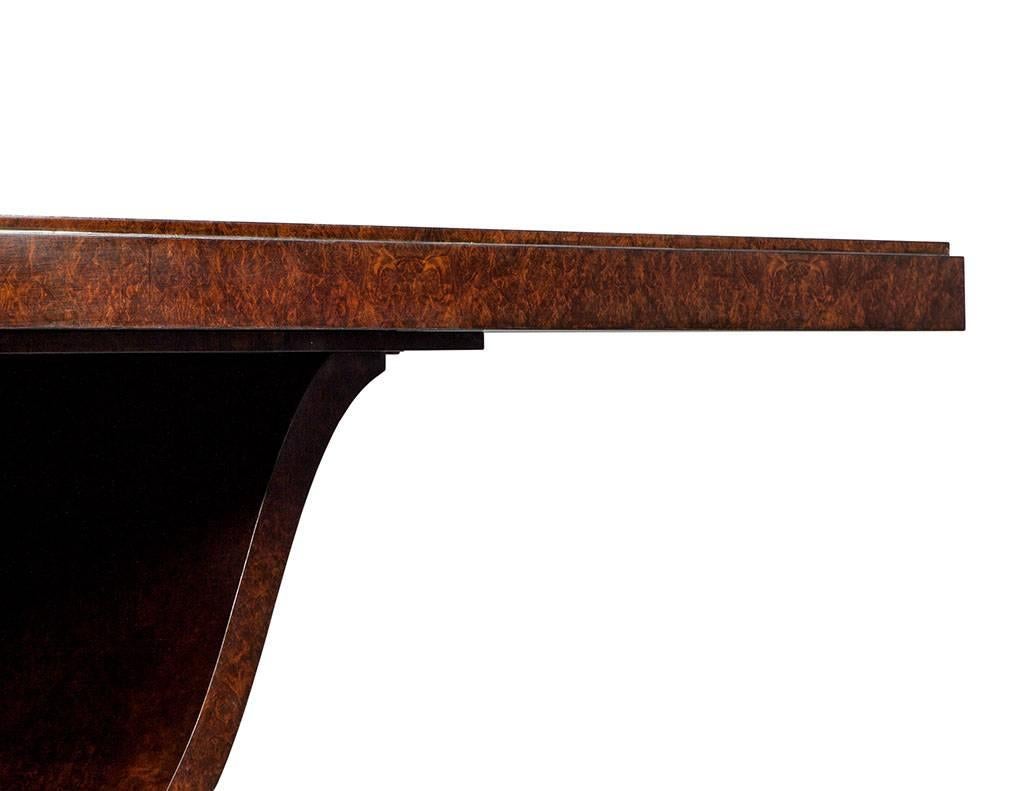 Burled Walnut Art Deco Inspired Dining Table by Aerin Lauder 2