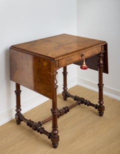 Burled Walnut Console Table, American,  Herter Brothers, 19th Century