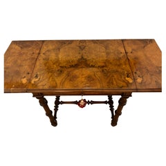 Antique Burled Walnut Console Table, American,  Herter Brothers, 19th Century