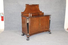 Buffet Empire français en ronce de noyer et bronze figuratif, vers 1880