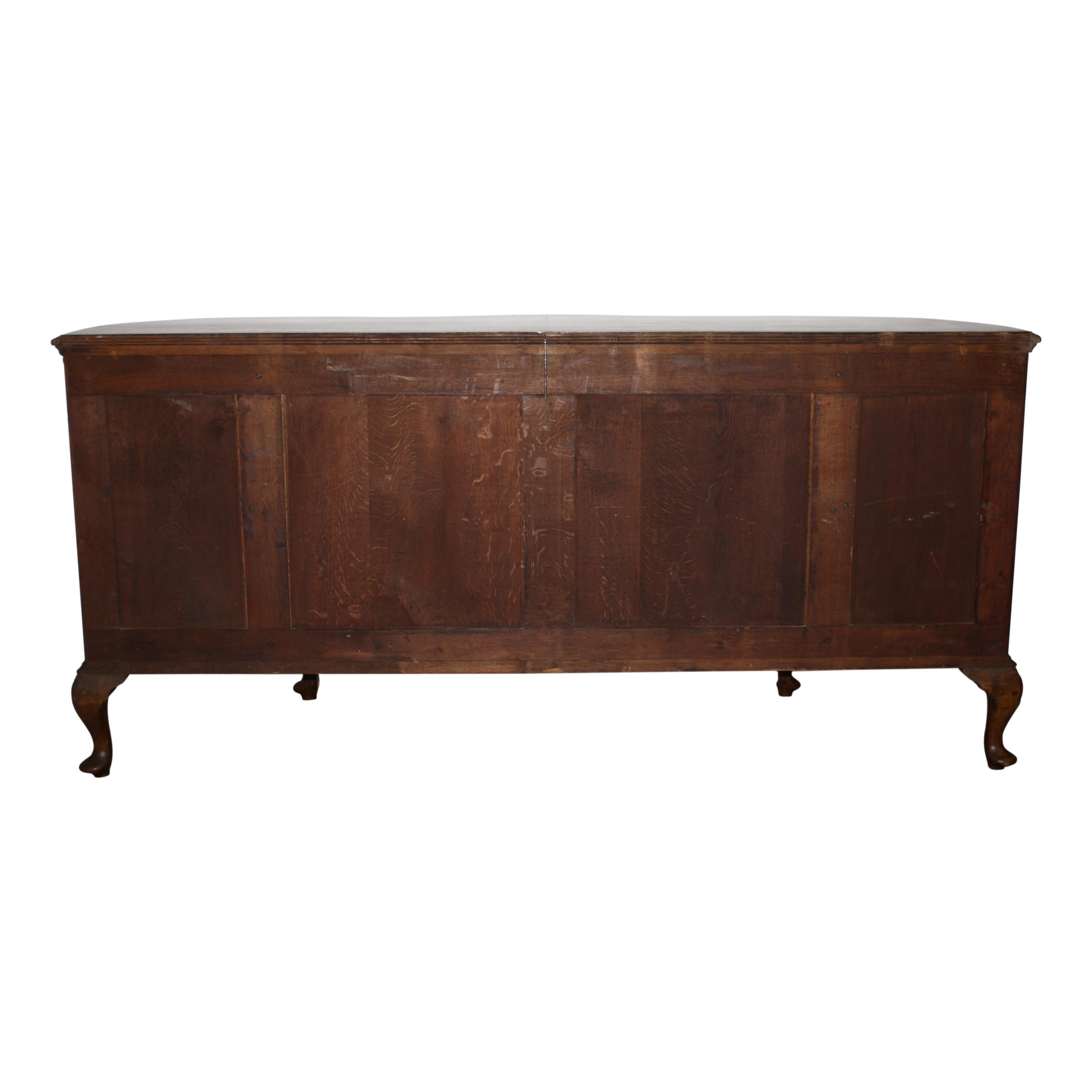 Sideboard aus gemasertem Nussbaumholz, um 1900 im Angebot 6