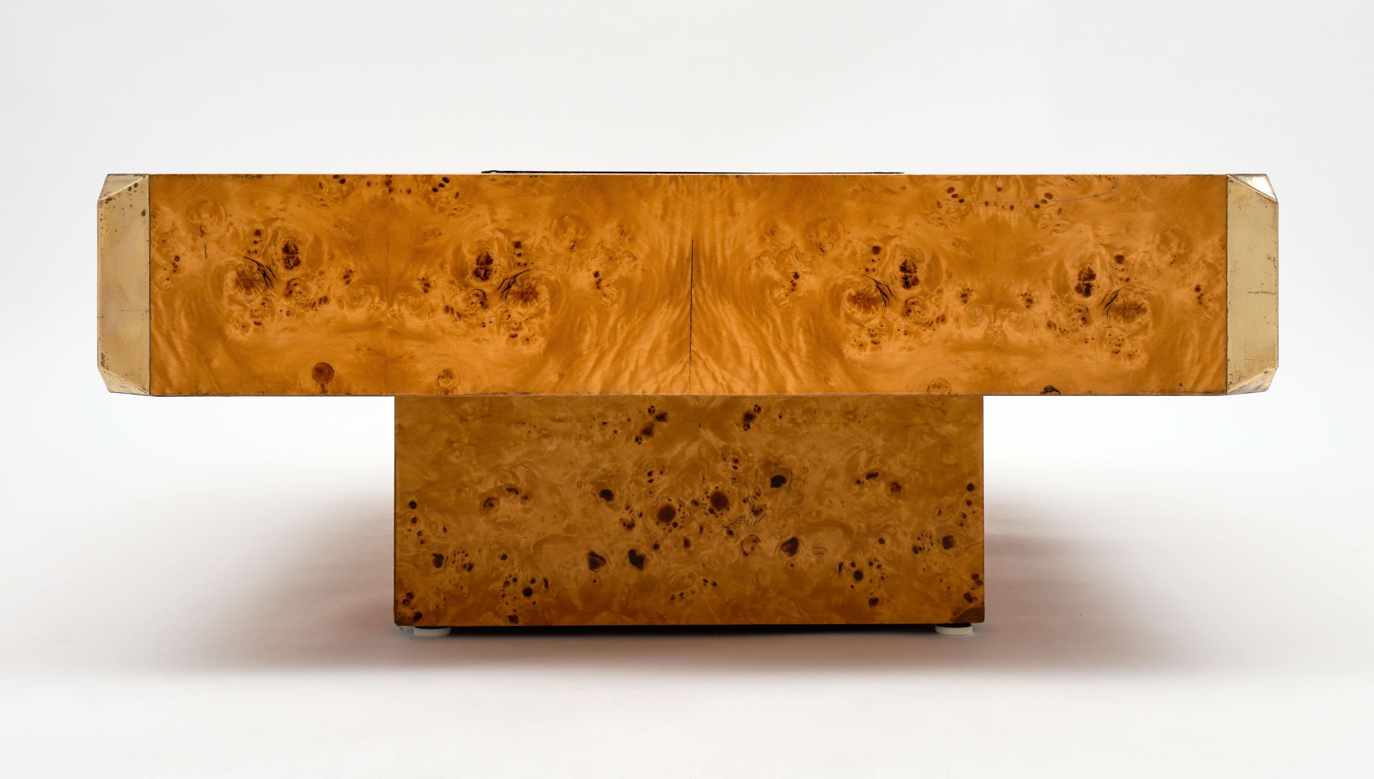 Burled Willy Rizzo Coffee Table 1