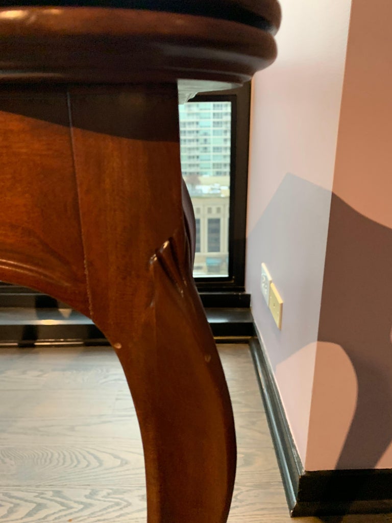 Transitional Burled Wood FlipTop Convertible Console or Dining Table