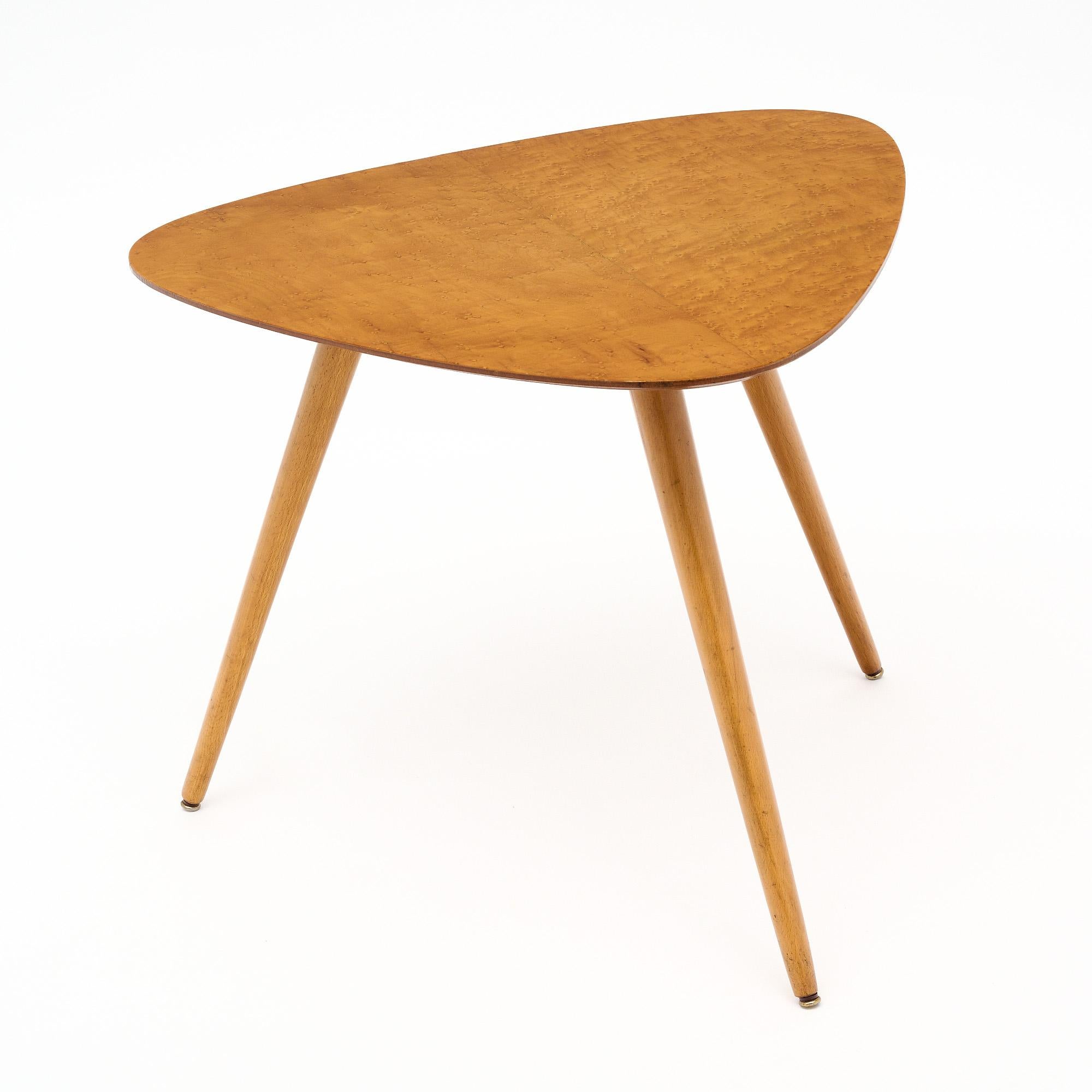 Mid-20th Century Burled Wood Mid-Century Italian Side Table For Sale