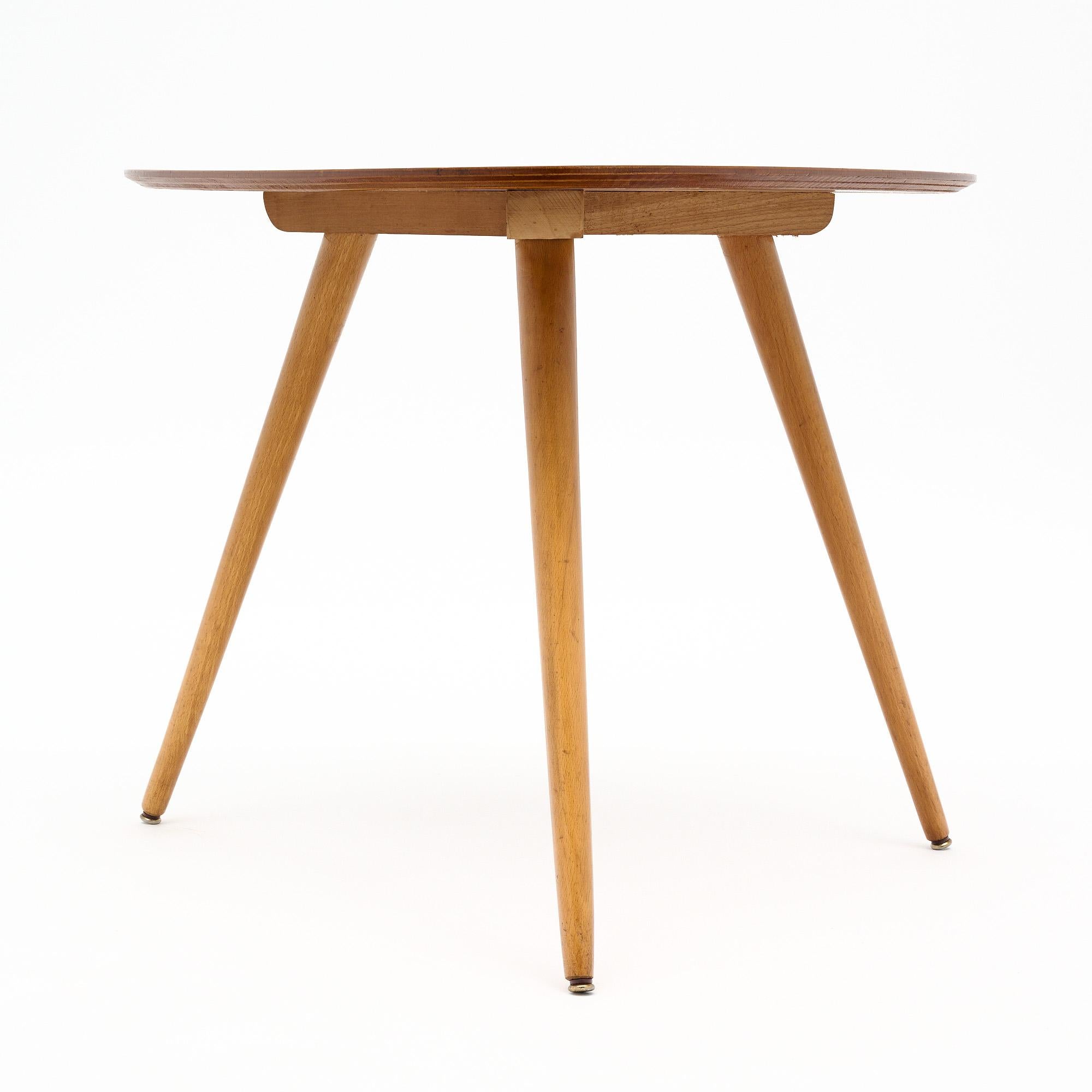 Burled Wood Mid-Century Italian Side Table For Sale 4