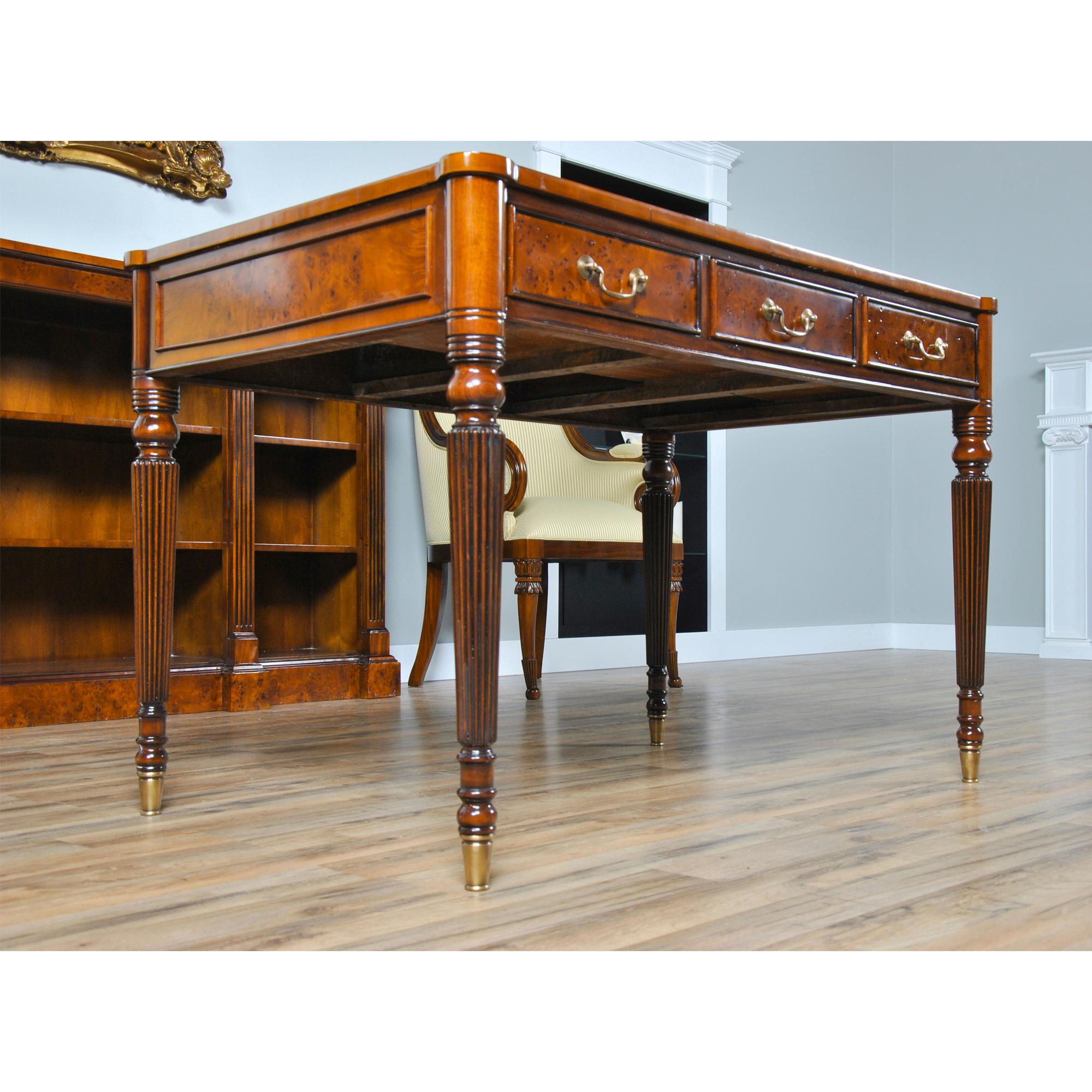 Burled Writing Table For Sale 3