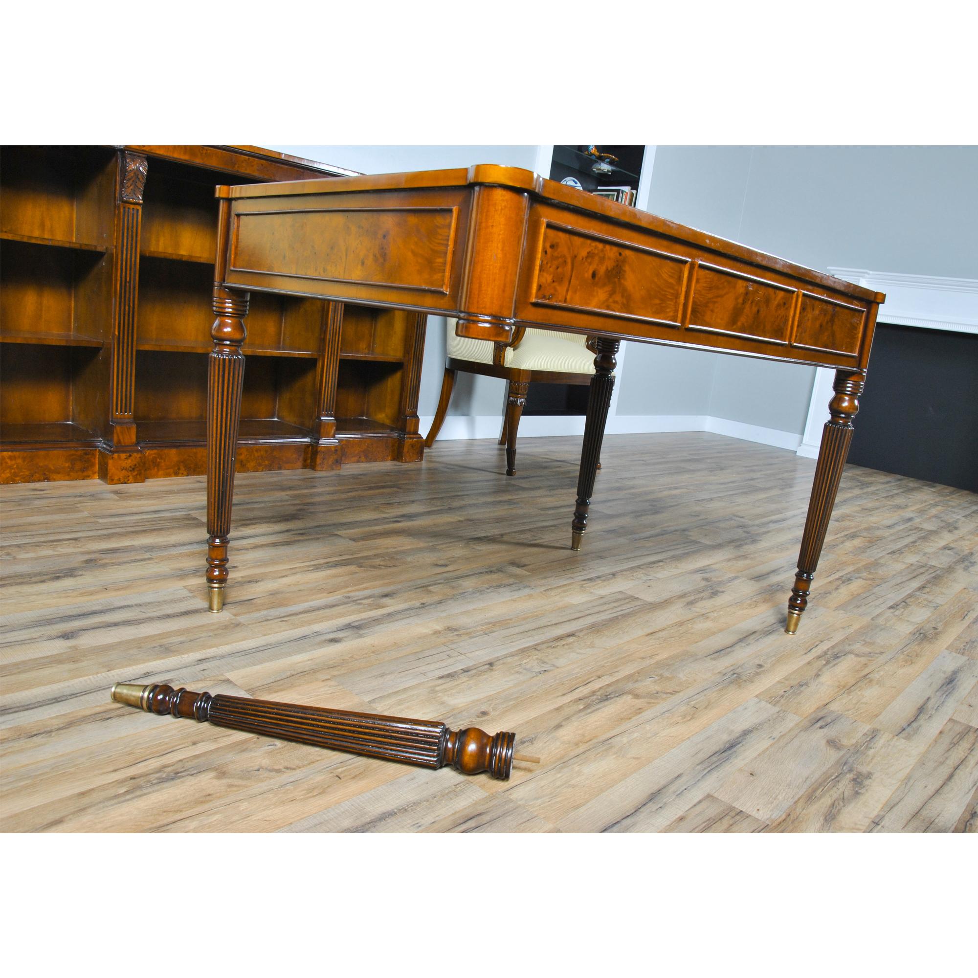 Burled Writing Table For Sale 6