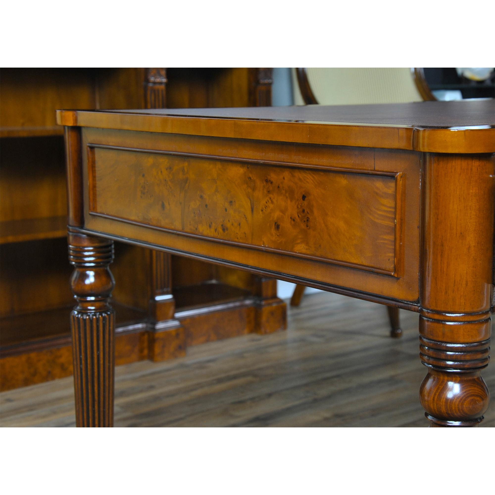 Burled Writing Table In New Condition For Sale In Annville, PA