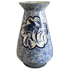 Burleigh Ware Blue and White Vase