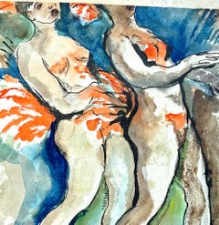 "Burlesque and Cubist Composition", Two-Sided Painting by William L'Engle