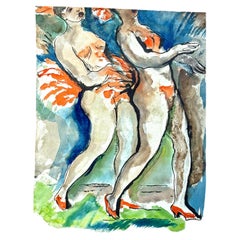 "Composición burlesca y cubista", pintura a dos caras de William L'Engle