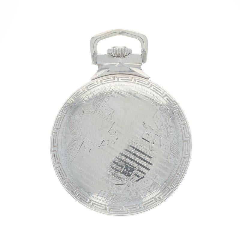 Women's or Men's Burlington Model 9 Pocket Watch - Gold Filled 21 Jewels Grade 107 Size 16s For Sale