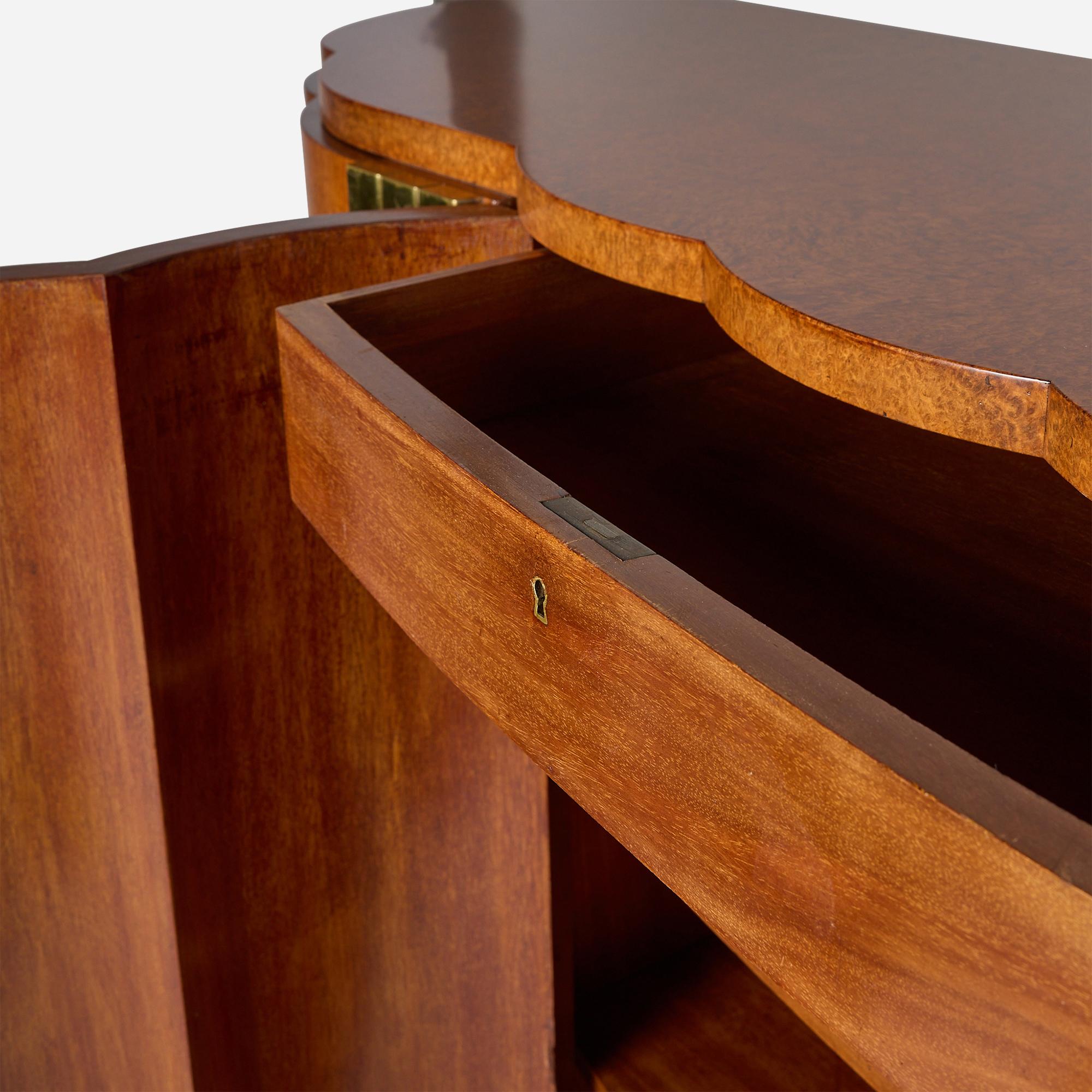 Sideboard aus Wurzelholz und Messing von Roger Bal im Angebot 8