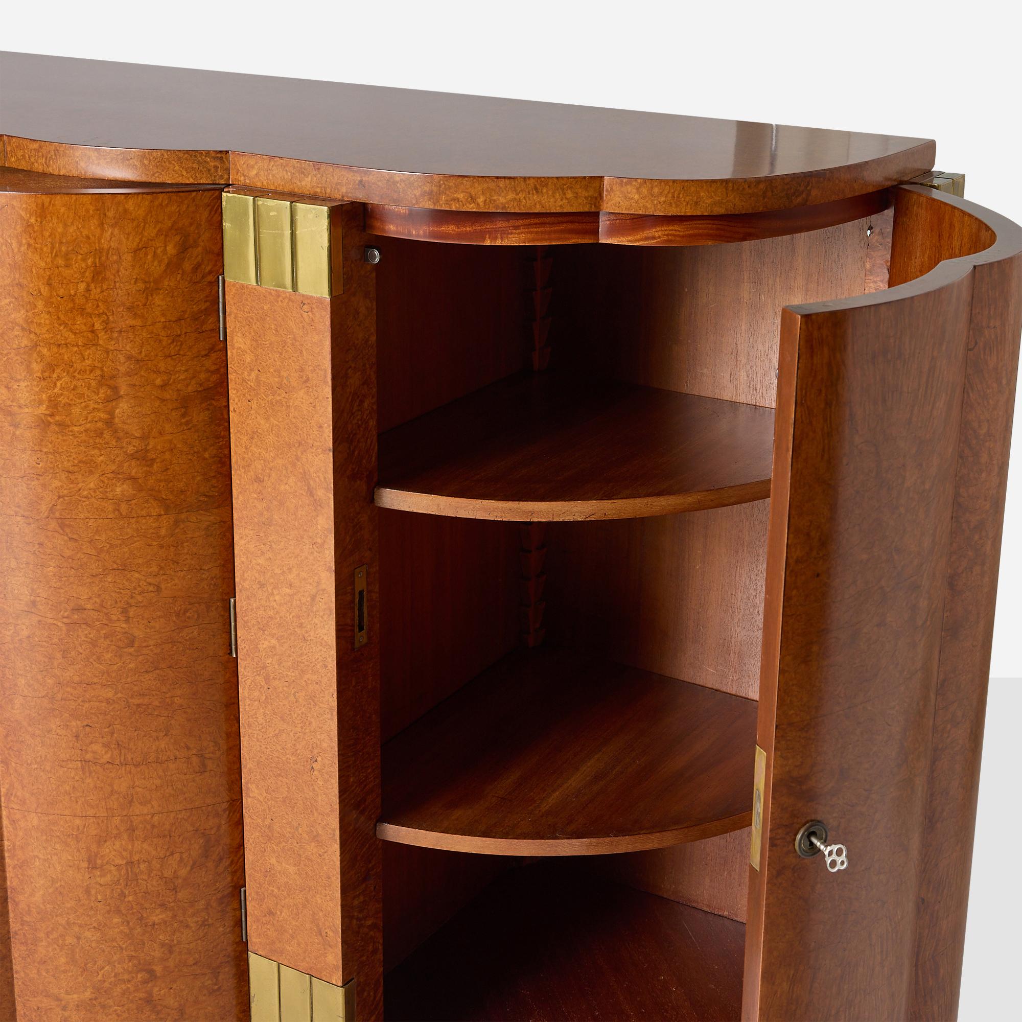 Sideboard aus Wurzelholz und Messing von Roger Bal im Angebot 3