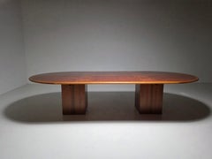 Burlwood Artona Dining Table by Afra & Tobia Scarpa for Maxalto, Italy