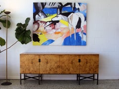 Burlwood Credenza by Roger Sprunger for Dunbar
