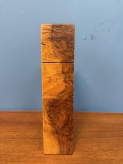 Burlwood Dekorativer Kasten Mid Century Künstler Signiert Smith 1986