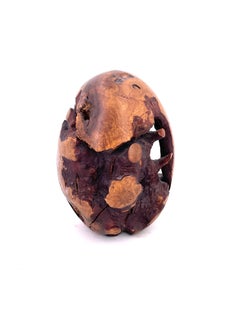 Burlwood Handcrafted Egg Shape Sculpture