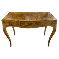 Burlwood Italian desk made in Italy