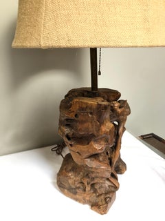 Organic Burlwood Table Lamp