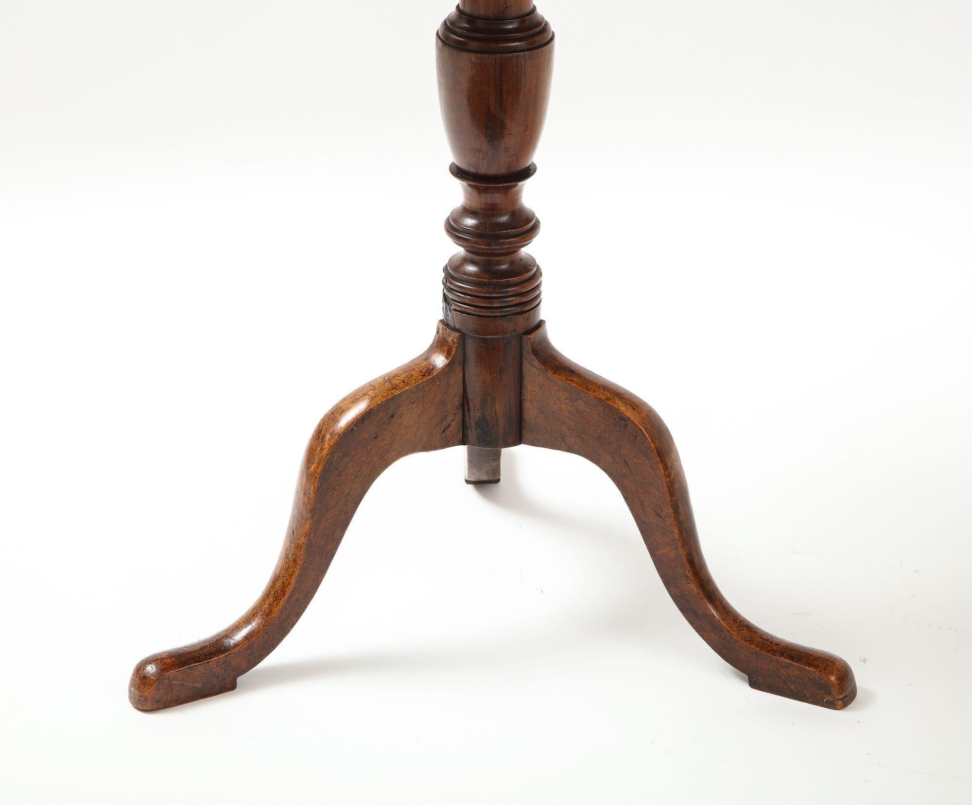 Woodwork Burlwood Octagonal Tripod Table