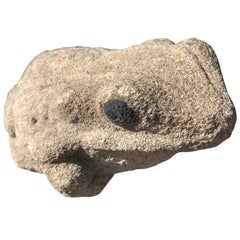 Burly Old Japanese Stone Frog Brings Joy to Your Heart, Garden and Soul