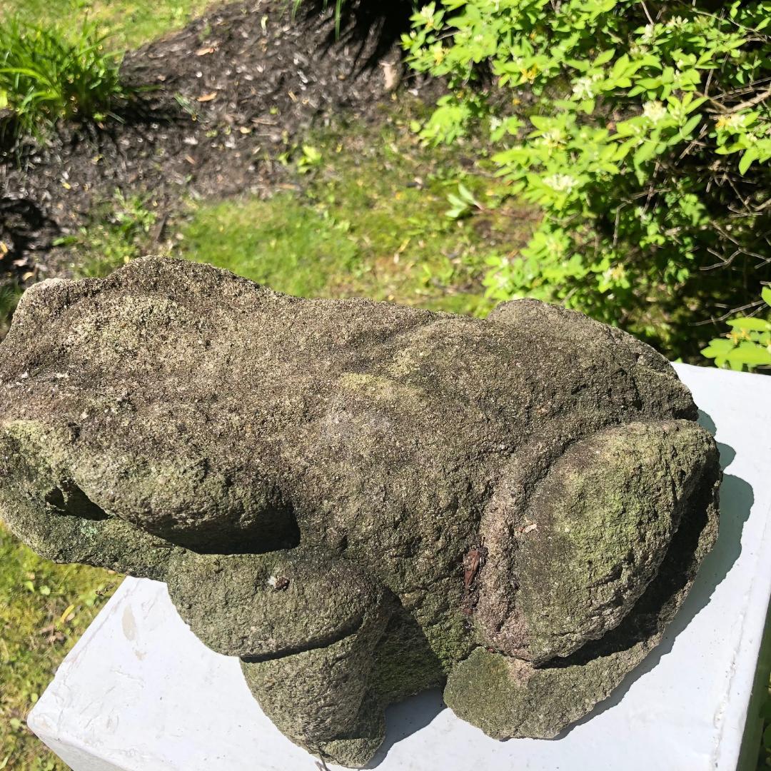 Burly Old Japanese Stone Frog Brings Joy to Your Heart, Garden and Soul 1