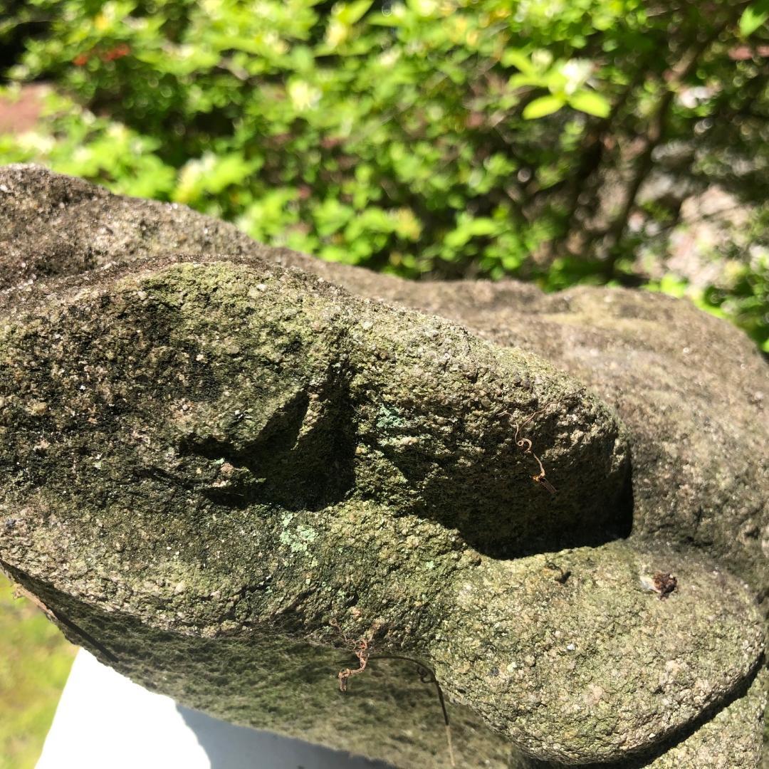Burly Old Japanese Stone Frog Brings Joy to Your Heart, Garden and Soul 2