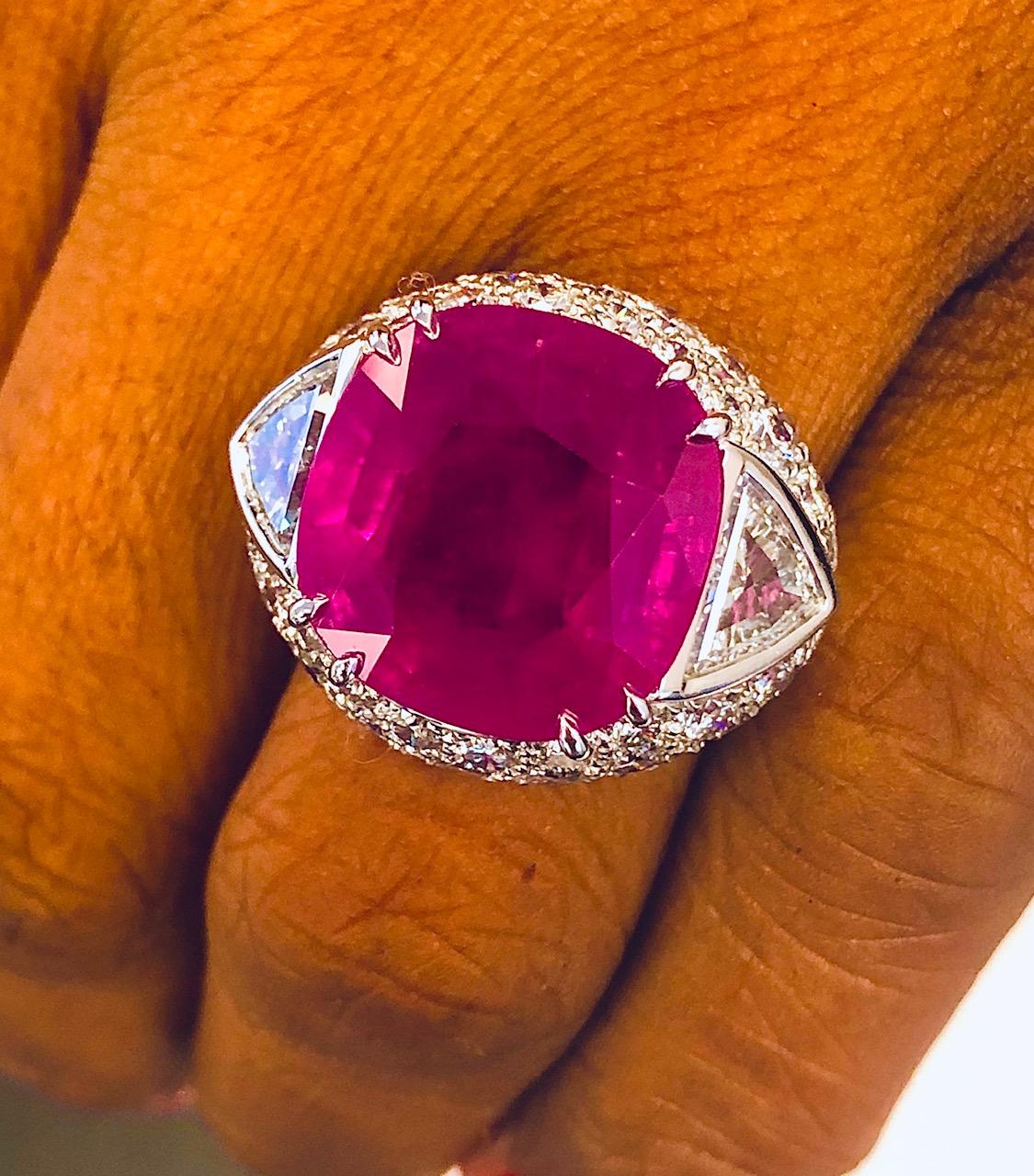 A very large and unique stone has divided the Gemological community, one Lab calls it a Ruby and the other Lab calls it a Burmese Pick Sapphire, the industry experts call it a Burmese Ruby, I am posting both the Lab reports for you to see.
The said