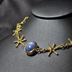 Burma Blue Sapphire 24.93 Cart Necklace with Unique Style