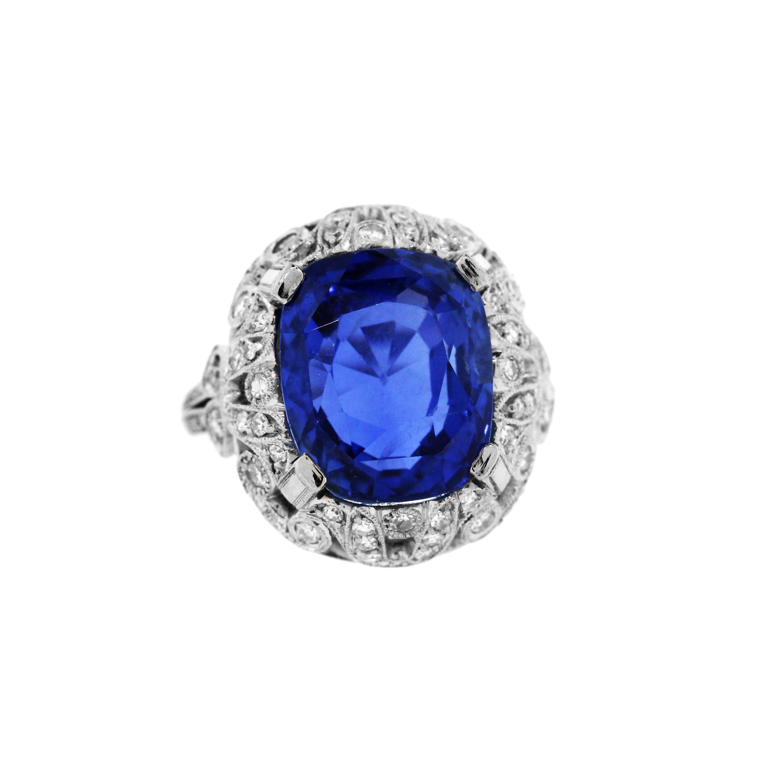 IF YOU ARE REALLY INTERESTED, CONTACT US WITH ANY REASONABLE OFFER. WE WILL TRY OUR BEST TO MAKE YOU HAPPY!

Platinum Ring with No Heat Burma Sapphire Center with Diamonds

11.78 carat Burma, No Heat, Natural Blue Sapphire. Cushion-cut. Truly