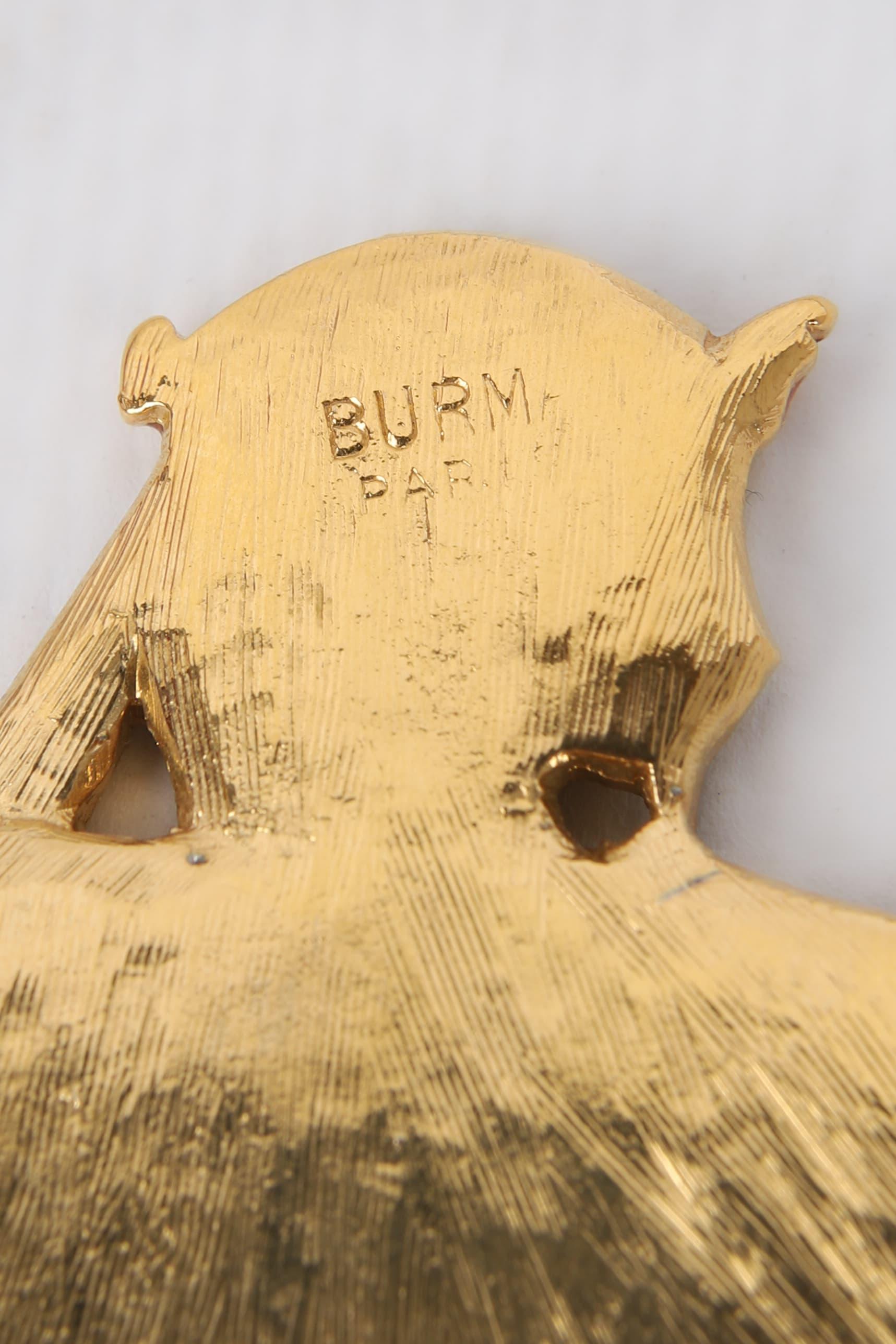 Burma Golden Metal Dickey Necklace with Enamel For Sale 3