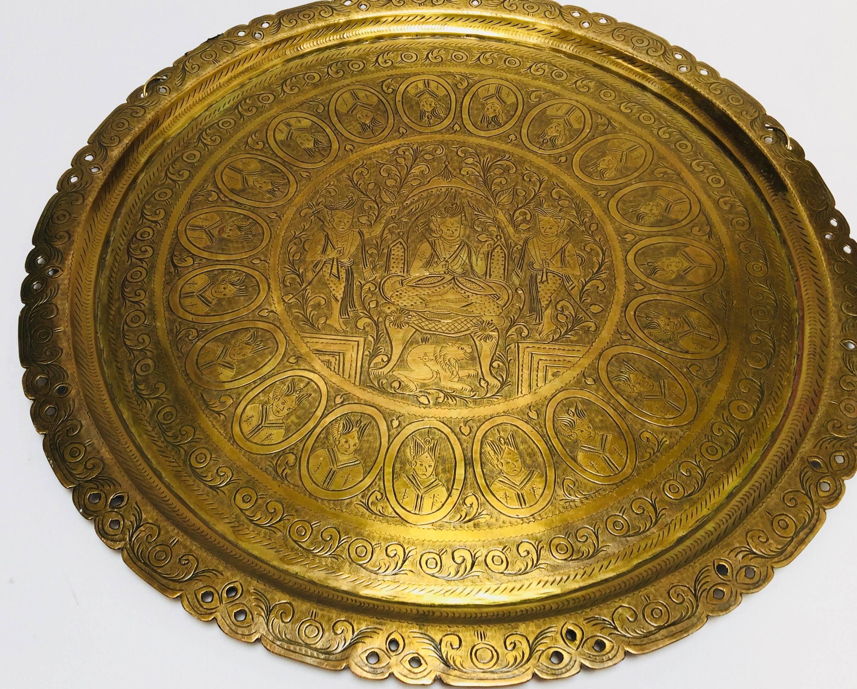 large brass tray