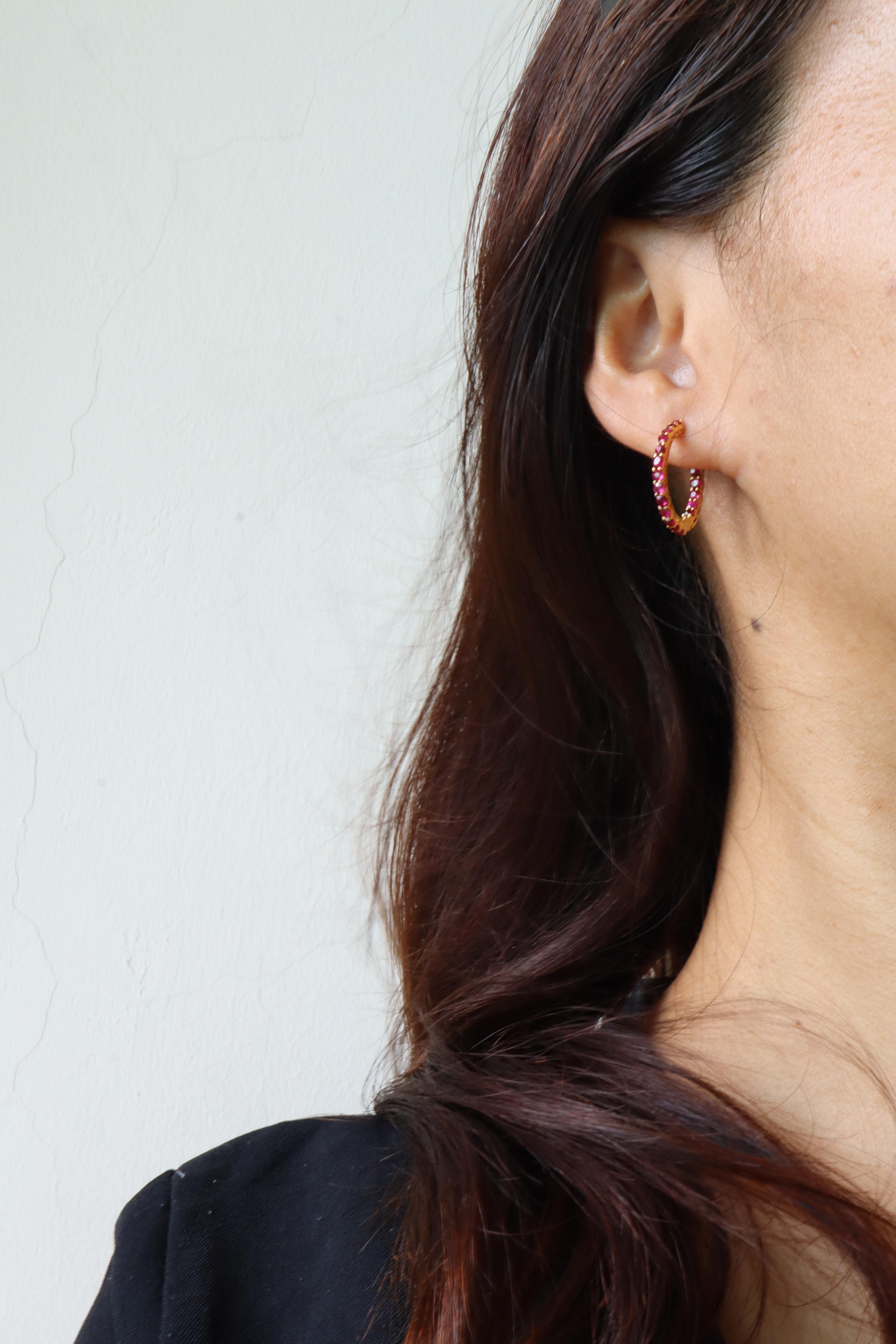 Burma No Heat Boucles d'oreilles en rubis en vente 1
