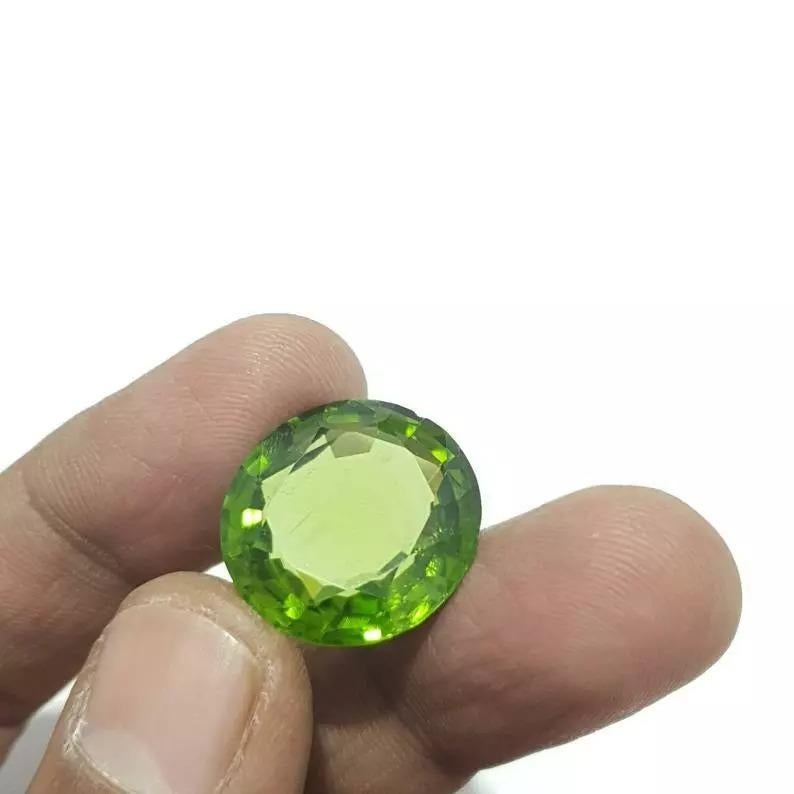 Burma Peridot 26Cts Peridot Cut Stone Natural Green Peridot Certified Peridot
Light weight can be worn everyday

Additional information:
Condition: New without tags: A brand-new, unused, and unworn item (including handmade items) that is not in