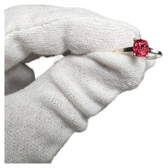 Burma Red Spinel Silver Ring