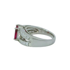 Burma Ruby and Diamond Ring, Certified