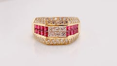 Burma Ruby and Diamond Ring
