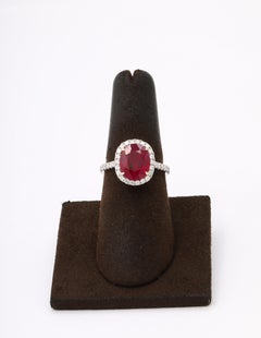 Burma Ruby and Diamond Ring
