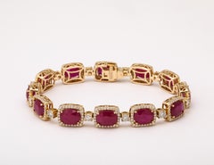 Burma Ruby Diamond Bracelet