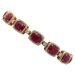 Burma Rubin-Diamant-Armband