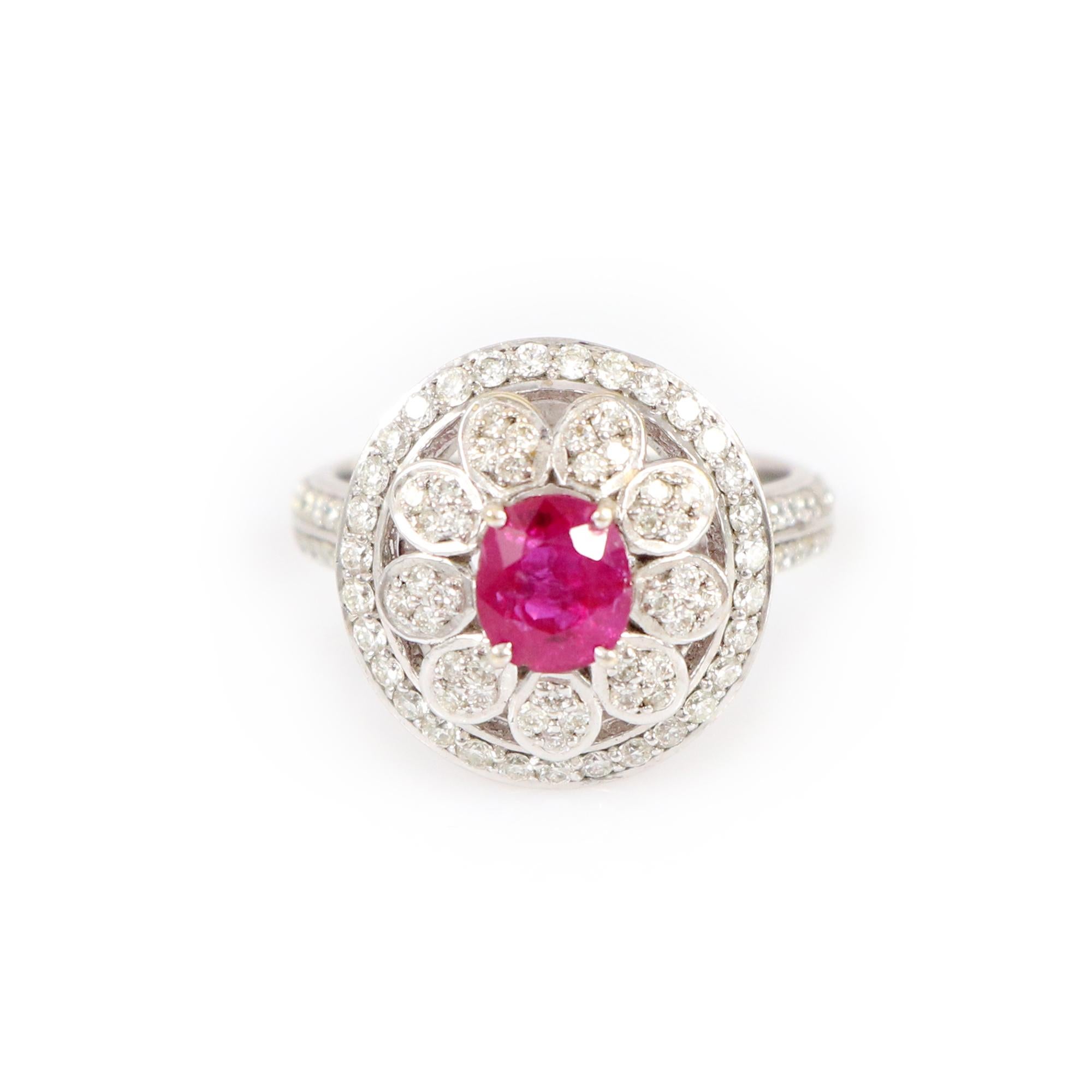 Contemporary Burma Ruby Ring 0017 For Sale