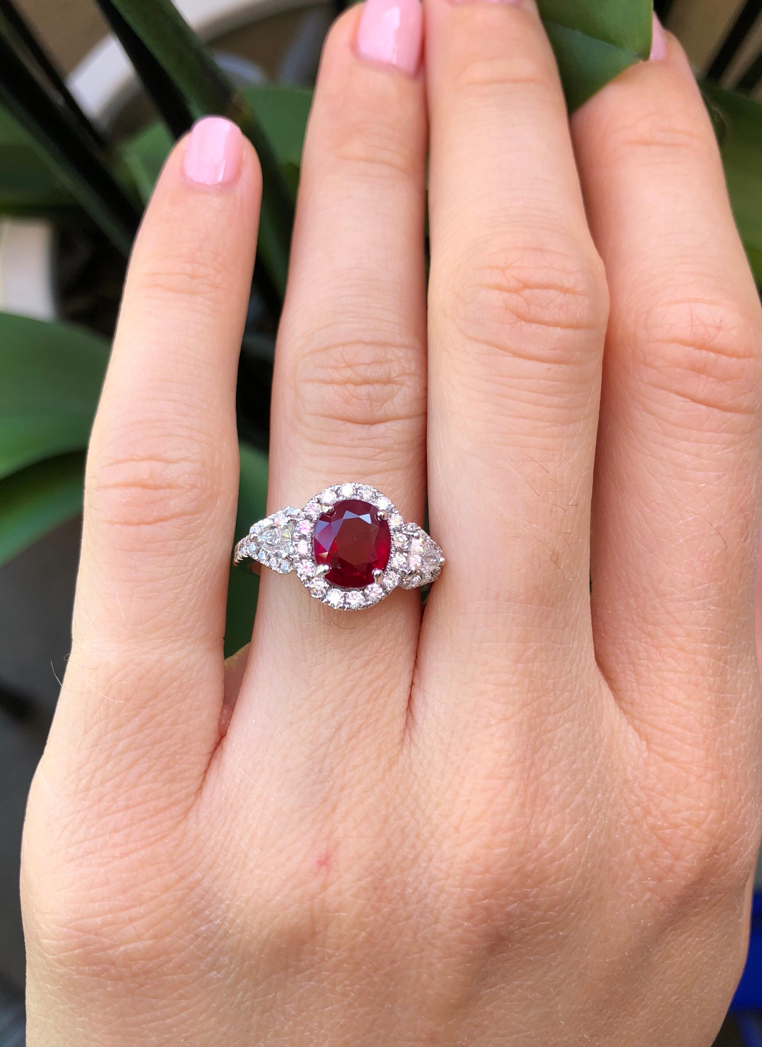 Contemporary Burma Ruby Ring 2.36 Carat