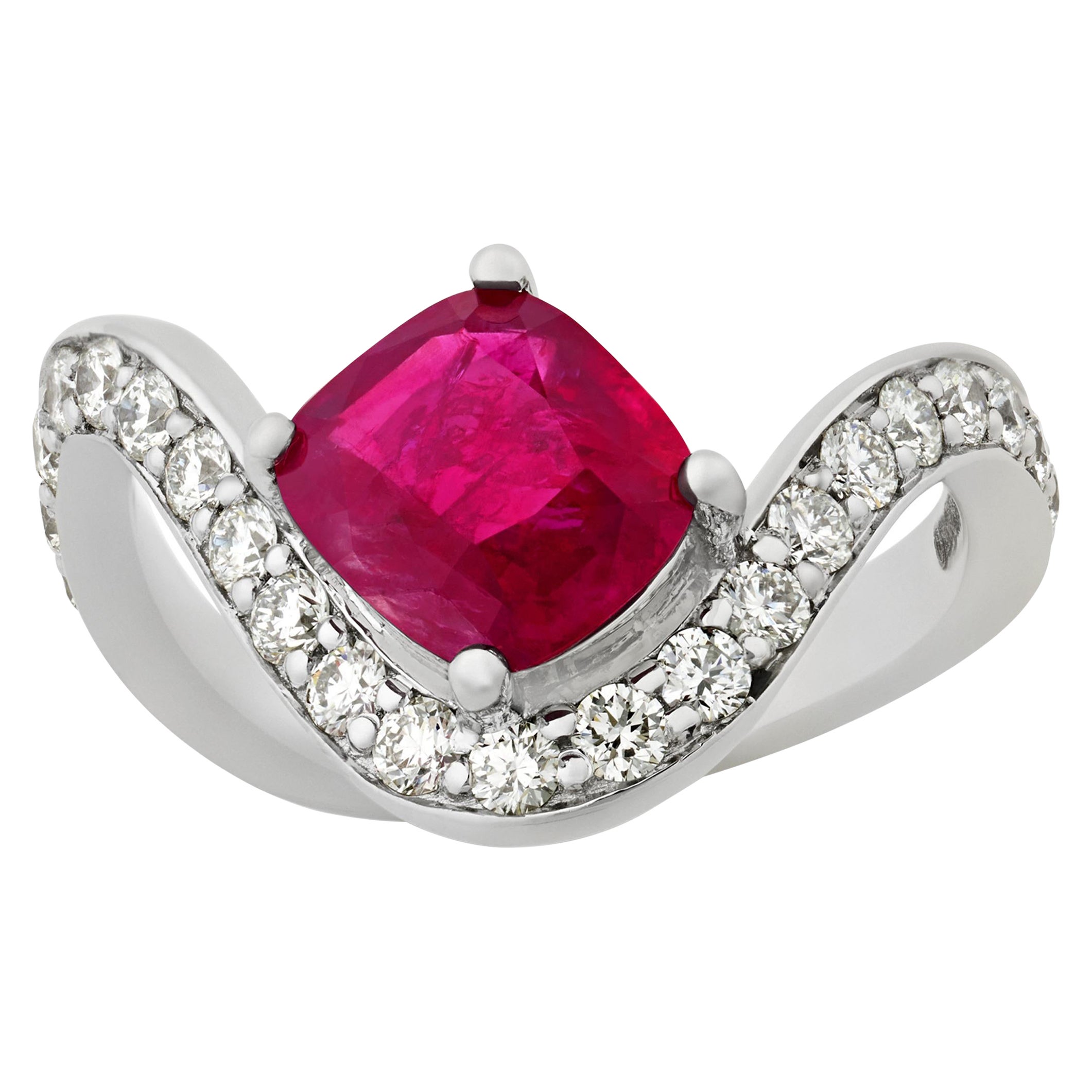 Bague en rubis de Birmanie, 2,39 carats