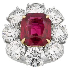 Vintage Burma Ruby Ring By Bulgari, 7.37 Carats