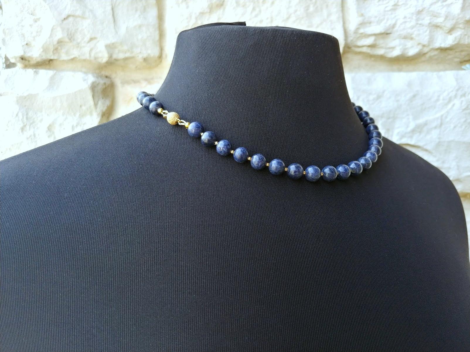 Burma Sapphire Gold Necklace For Sale 2
