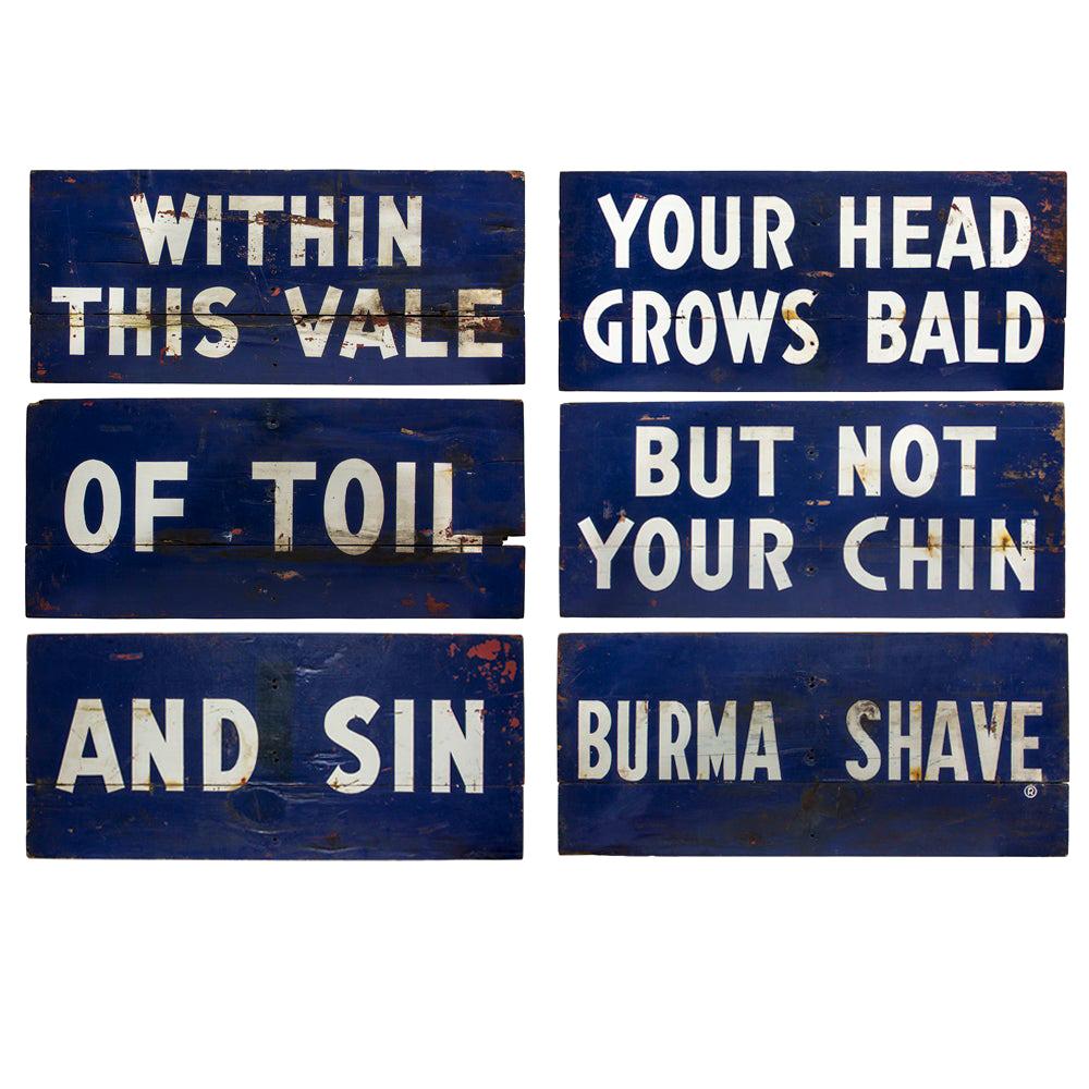 Burma Shave Roadside Signs